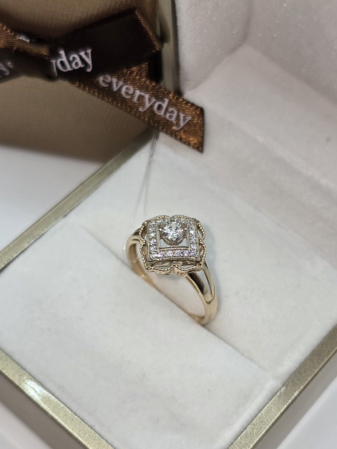 Кольцо Diamond Exclusive GGG777 размер 18 вес 2.29 г золото, фианит купить,NaN
