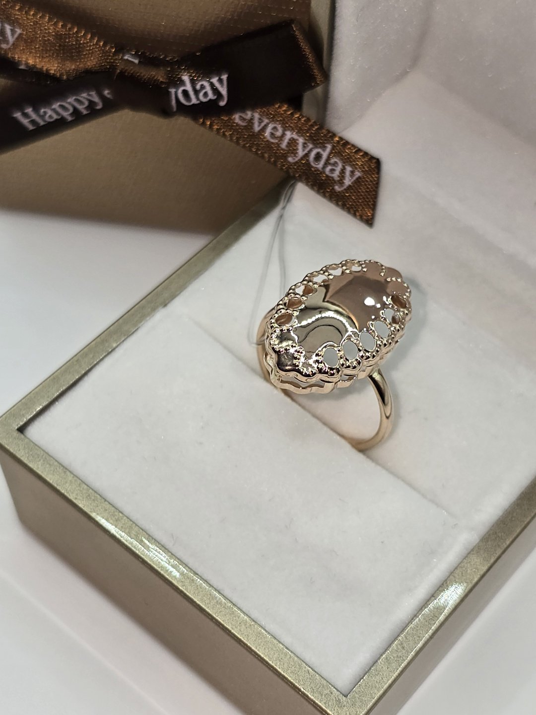 Кольцо Diamond Exclusive GGG777 размер 19 вес 1.43 г золото, без вставок купить,NaN