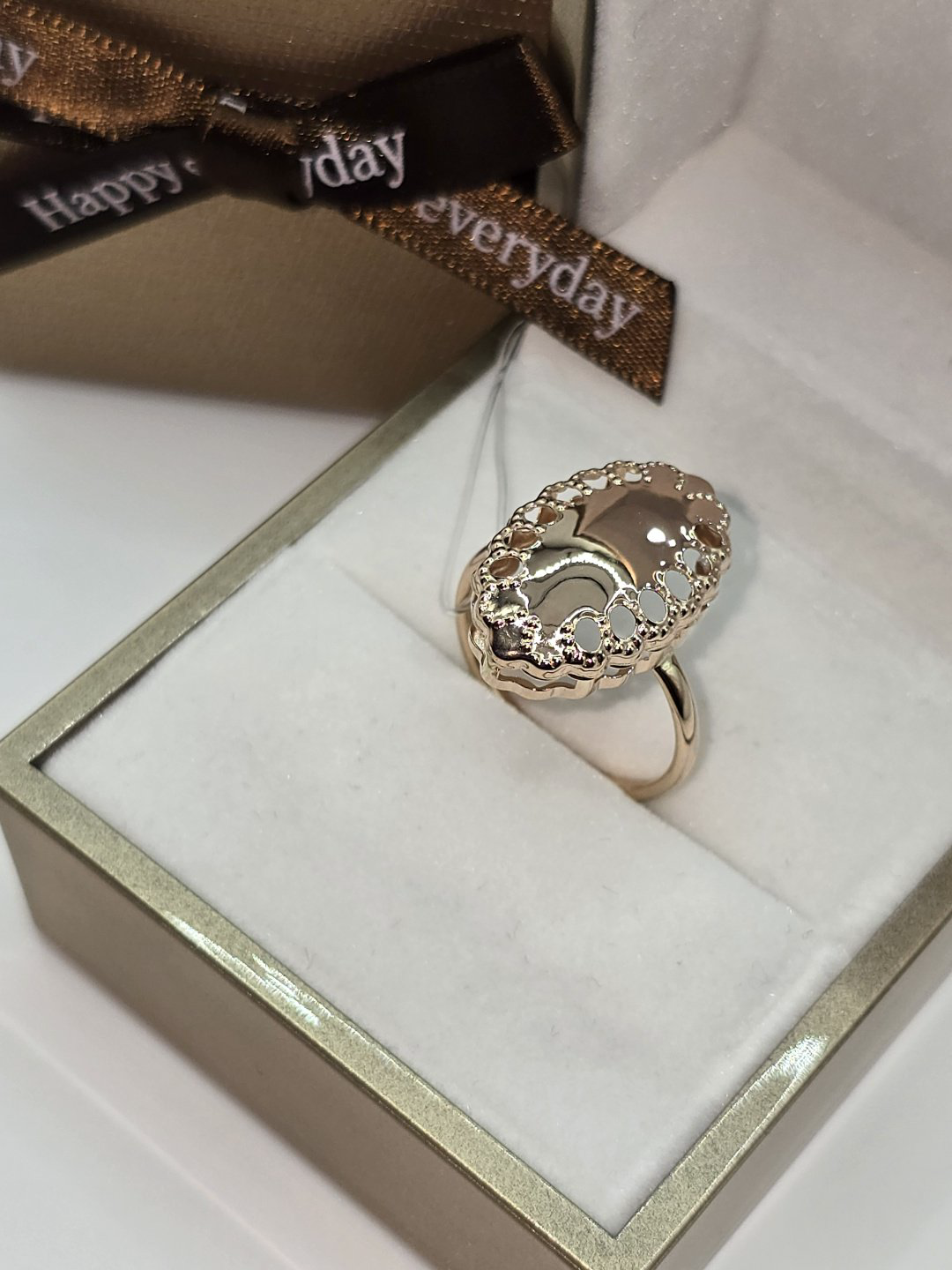 Кольцо Diamond Exclusive GGG777 размер 19 вес 1.43 г золото, без вставок купить,NaN