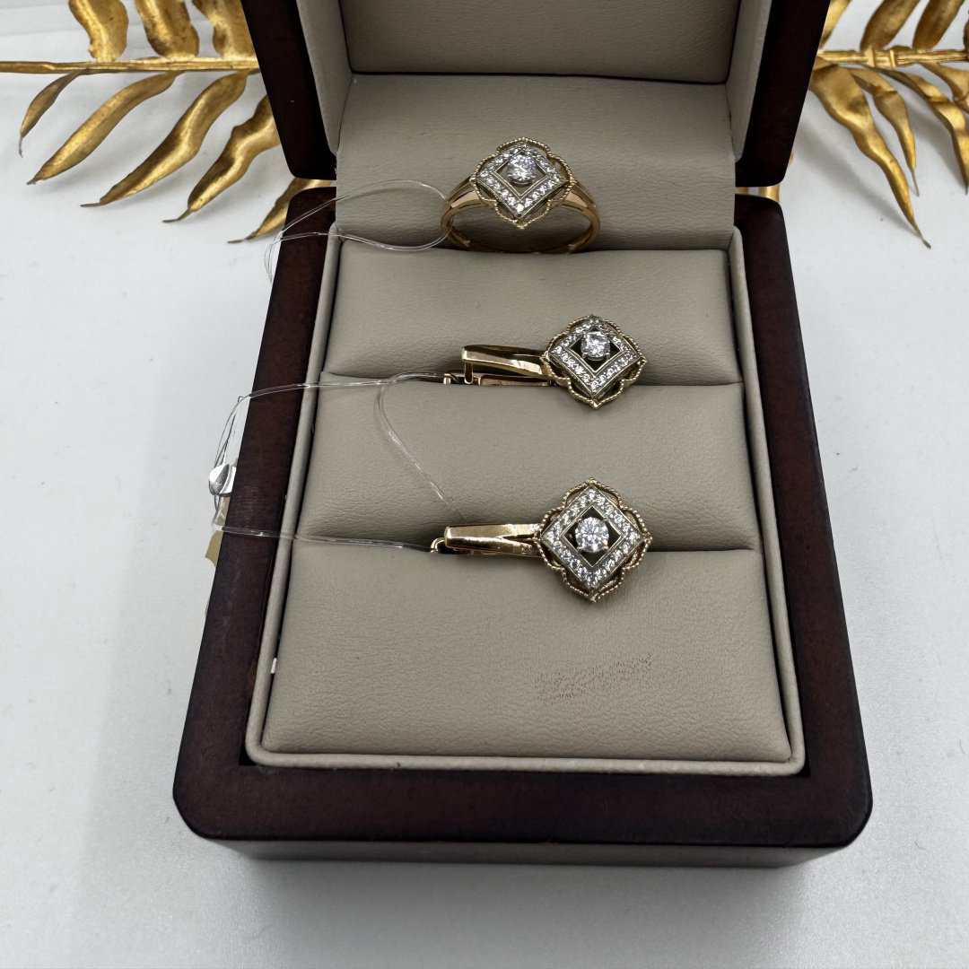 Dinara Gold 947040026 вес 6.74 г золото, фианит купить,502700