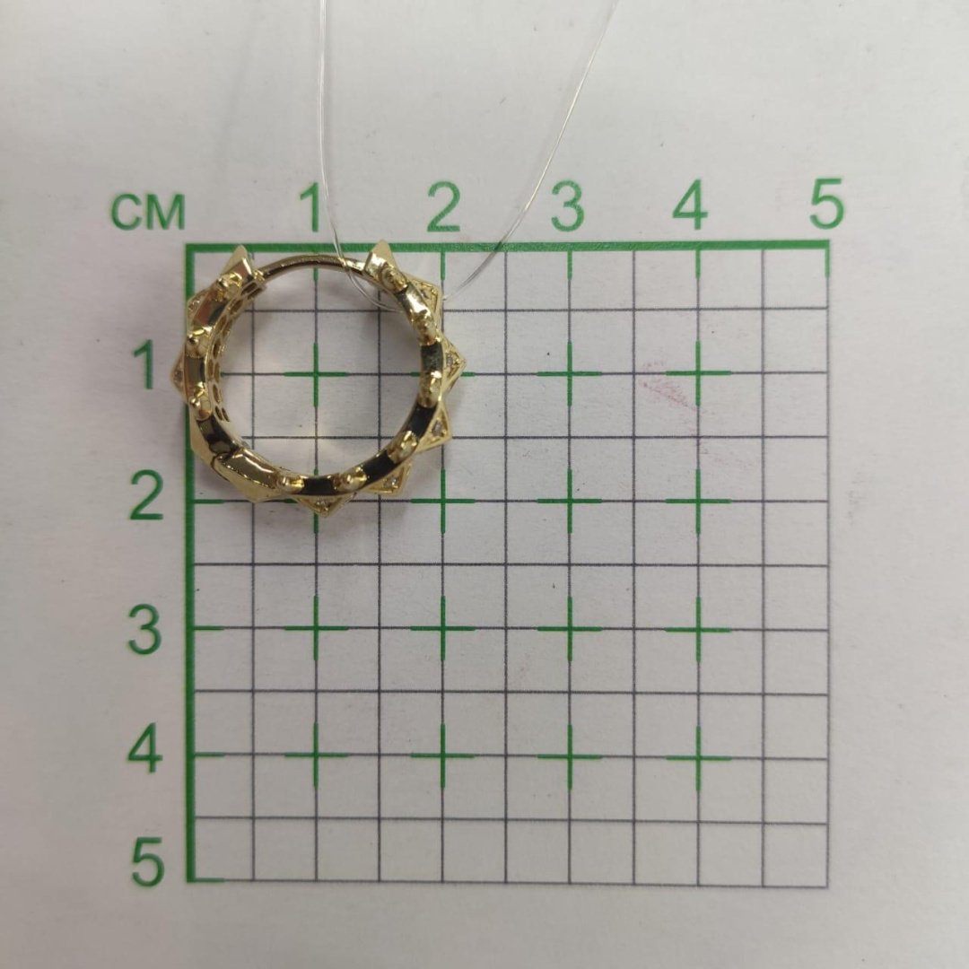 Серьги Valiente 1006-106 6,72 вес 6.72 г золото, цирконий купить,NaN
