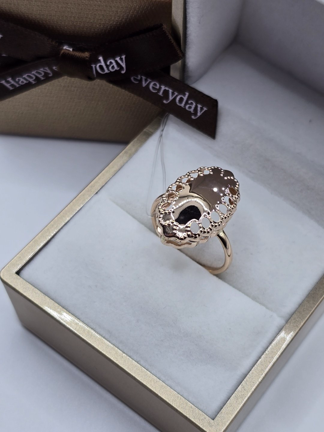 Кольцо Diamond Exclusive GGG777 размер 19 вес 1.43 г золото, без вставок купить,NaN