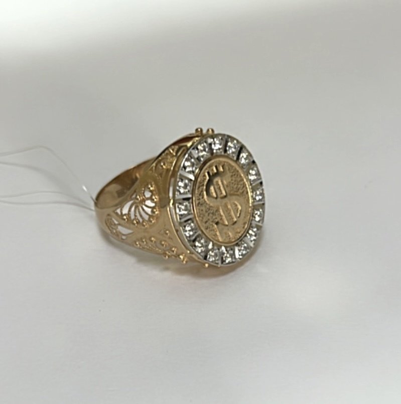 Кольцо Diamant 087655433 размер 20 вес 6.78 г золото, фианит