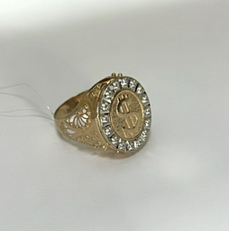 Кольцо Diamant 087655433 размер 20 вес 6.78 г золото, фианит
