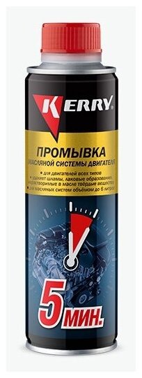 KERRY промывка Kr391 масляной системы двигателя 5-минутная 270 мл 0.270 л купить,NaN