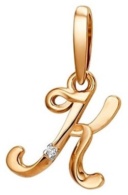 Подвеска Династия 101388-1102 вес 0.65 г золото, фианит купить,NaN