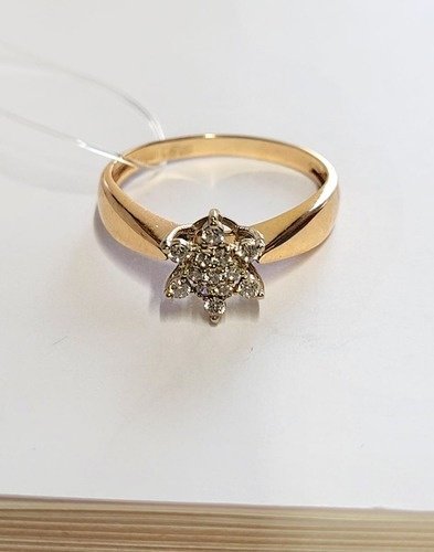 Кольцо Crystal 4674485-F размер 18 вес 2.2 г золото, фианит купить,NaN