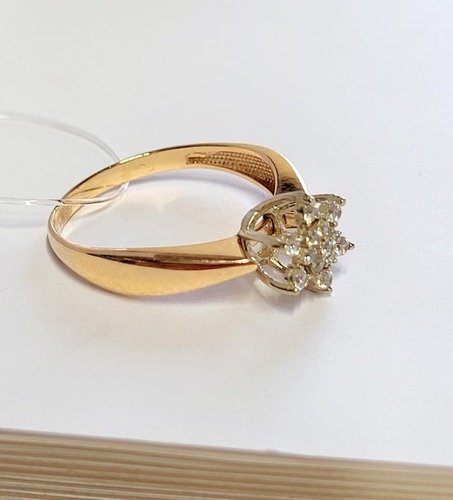Кольцо Crystal 4674485-F размер 18 вес 2.2 г золото, фианит купить,NaN