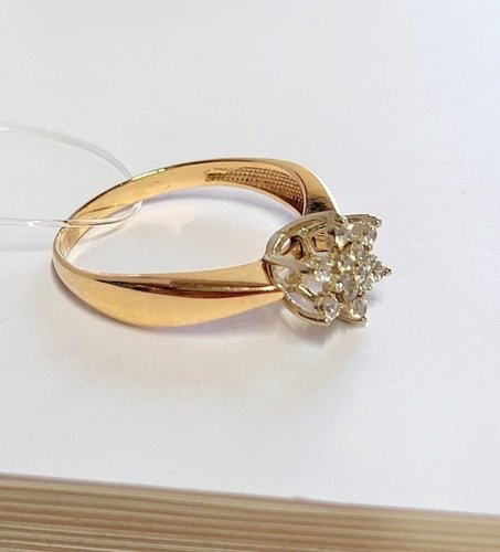 Кольцо Crystal 4674485-F размер 18 вес 2.2 г золото, фианит купить,NaN