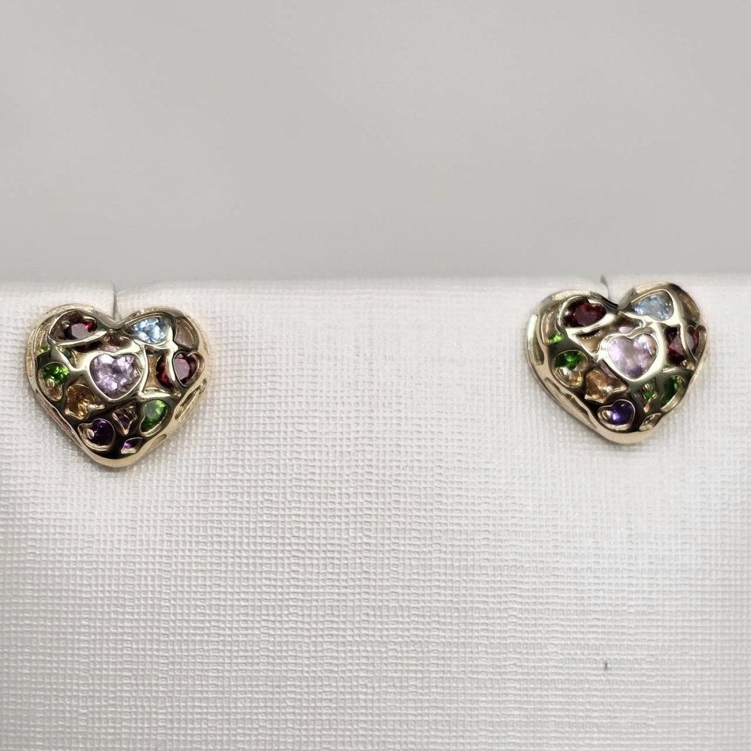 Серьги Deimantas 119849835 вес 1.91 г золото, аметист, цитрин, топаз купить,NaN