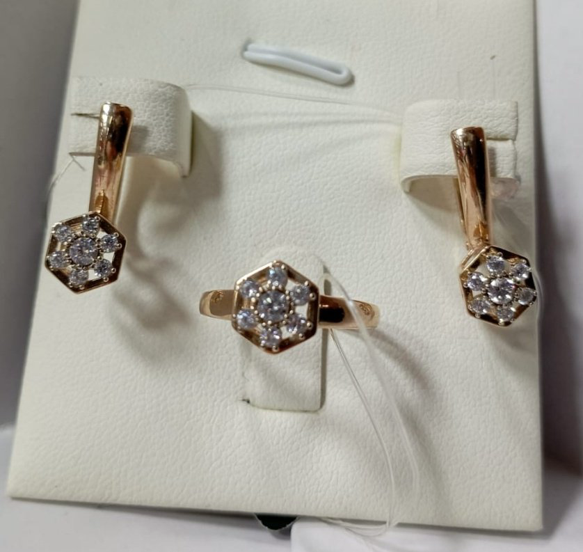 Cristal 117-3-002-96 вес 5.2 г золото, цирконий купить,NaN