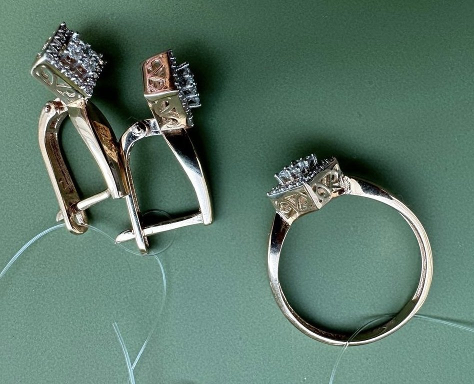 Diamond Union 3112268 вес 5.52 г золото, фианит купить,NaN