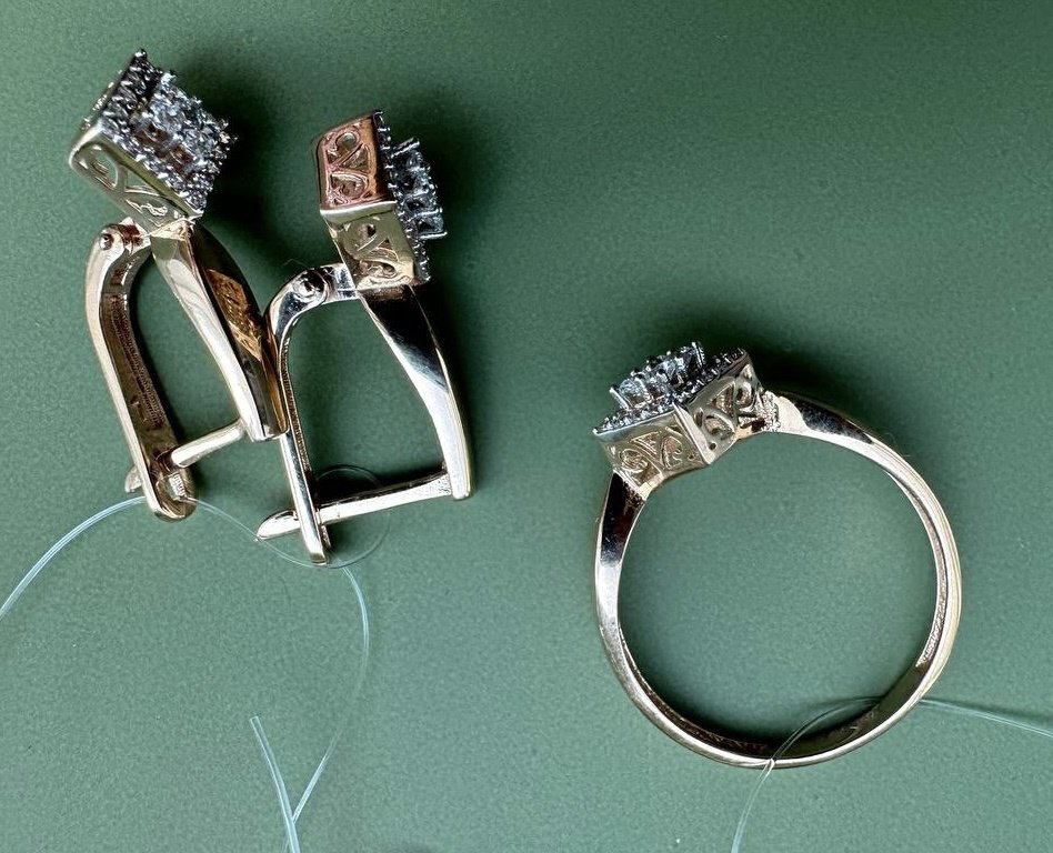 Diamond Union 3112268 вес 5.52 г золото, фианит купить,NaN