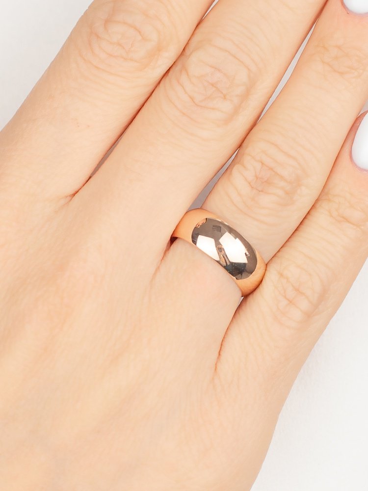 Кольцо Атолл 6000-7б размер 22.5 вес 2.35 г золото, без вставок купить,NaN
