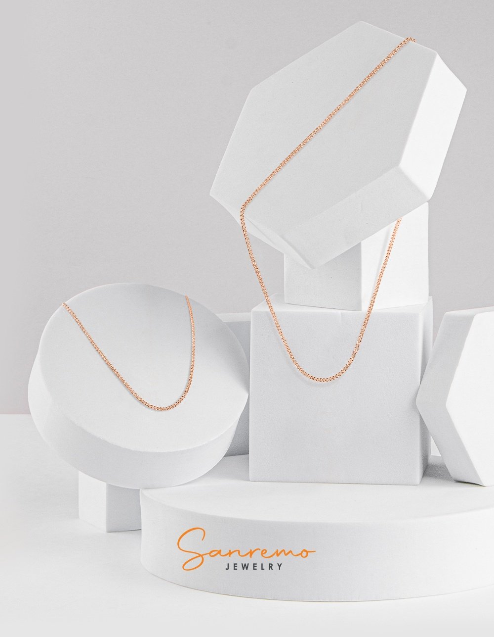 Цепь Sanremo 580207023 длина 55 см, вес 8.14 г золото, плетение нонна купить,NaN
