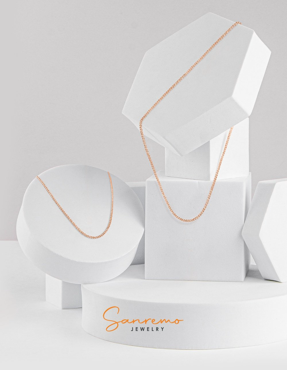 Цепь Sanremo 580207023 длина 55 см, вес 8.14 г золото, плетение нонна купить,NaN