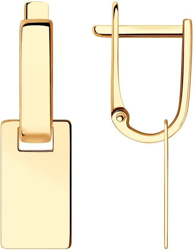 Серьги LUXOR JEWELRY LUXOR 028875 вес 2.11 г золото, без вставок купить,NaN