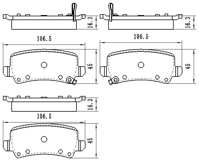 Колодки Winkod задние W1633BP купить,NaN
