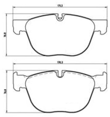 Колодки Brembo передние P06049 купить,NaN