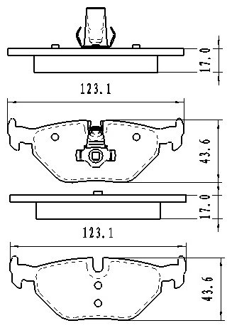 Колодки Winkod задние W226515BP купить,NaN