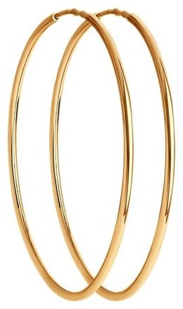 Серьги Diamant 51-124-01592-1 вес 1.99 г золото, без вставок купить,NaN