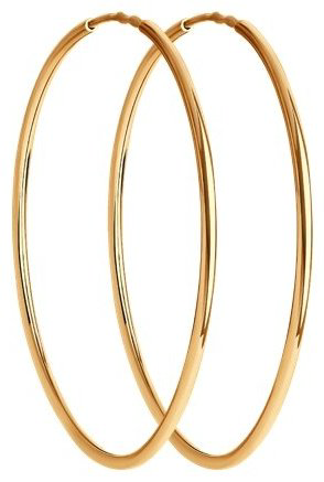 Серьги Diamant 51-124-01590-1 вес 1.43 г золото, без вставок купить,NaN