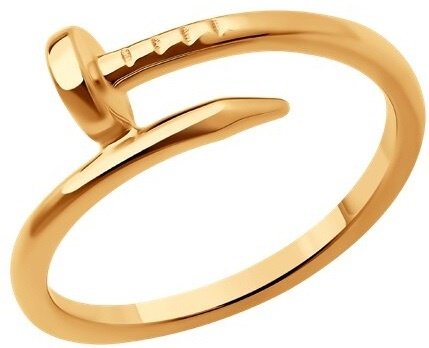 Кольцо ALEXEEV Gold &amp; Jewelry 019500 16,5 размер 16.5 вес 2.58 г золото, без вставок купить,NaN