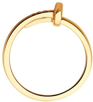 Кольцо ALEXEEV Gold &amp; Jewelry 019500 16,5 размер 16.5 вес 2.58 г золото, без вставок купить,NaN