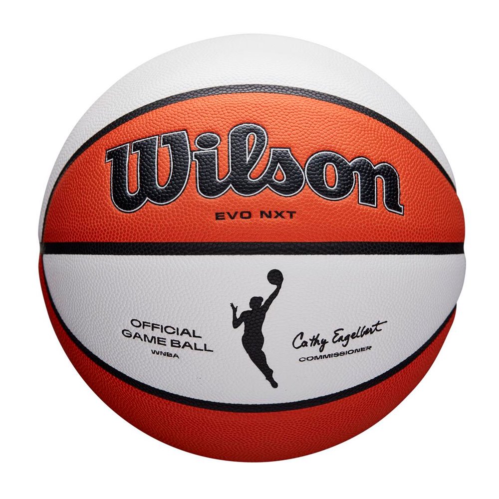 Мяч баскетбольный Wilson WNBA Official Game 6 WTB5000XB06R бело-оранжевый купить,NaN
