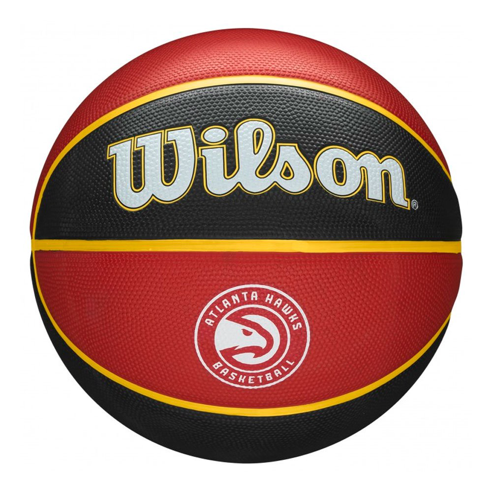 Мяч баскетбольный Wilson NBA Team Tribute ATL Hawks 7 WTB1300XBATL черно-красный купить,NaN