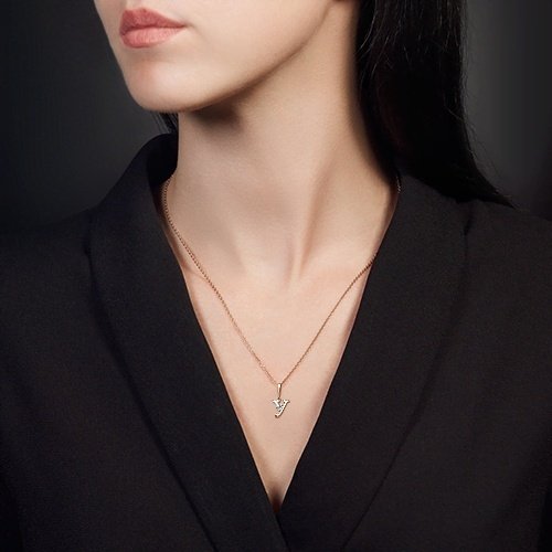 Подвеска PLATINA 03-3119-У-501-1111-38 вес 0.58 г золото, фианит купить,NaN