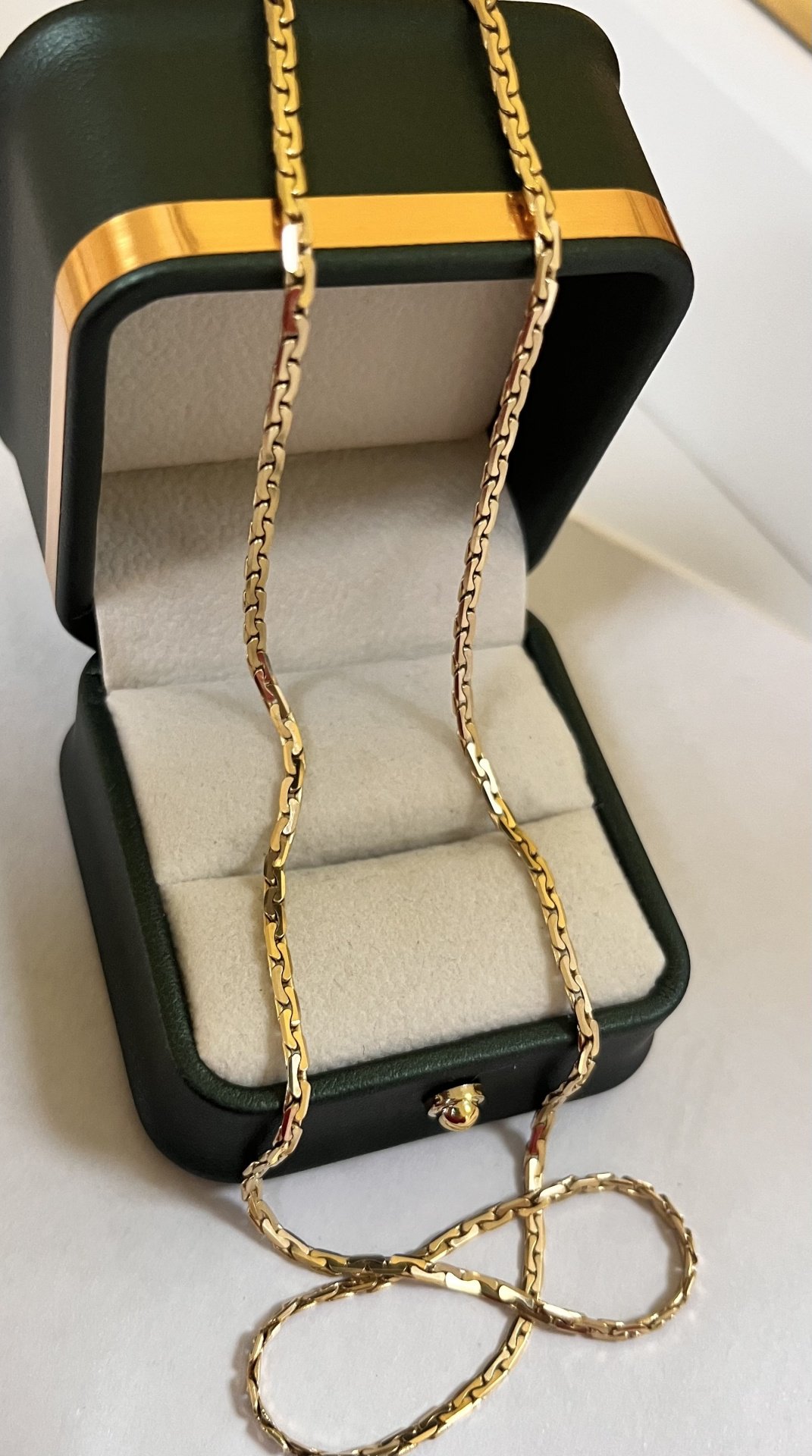Цепь Бронницкий Ювелир 7655 длина 50 см, вес 10.21 г золото, плетение якорное купить,NaN