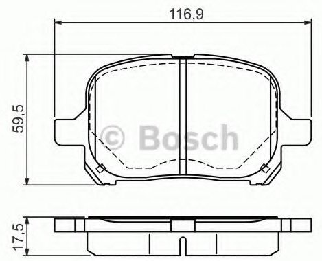 Колодки Bosch передние 0 986 424 639 купить,NaN