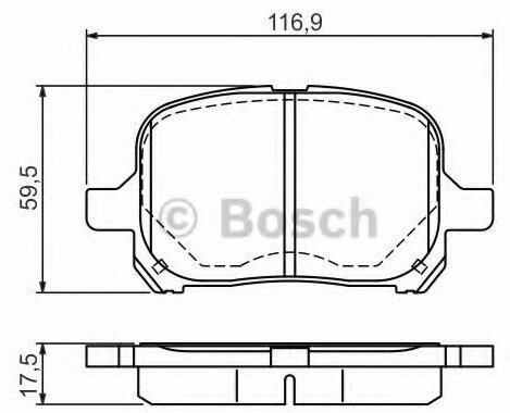 Колодки Bosch передние 0 986 424 639 купить,NaN