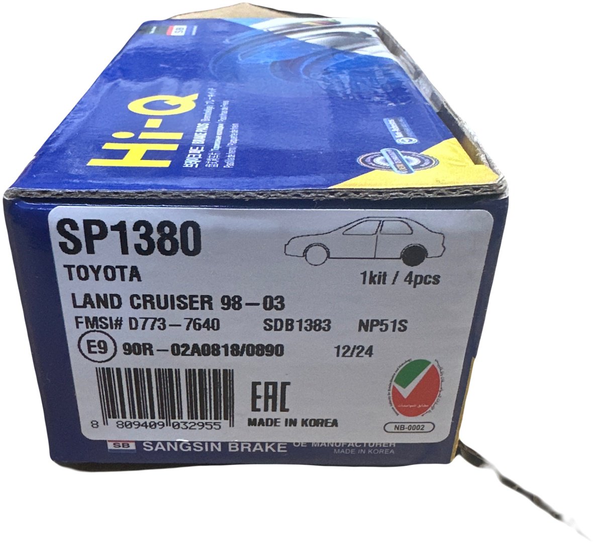 Колодки HI-Q задние SP1380 4 шт купить,NaN