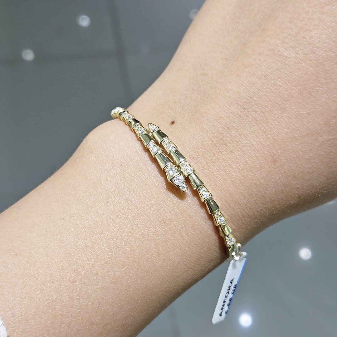 Браслет Gaukhar Jewelry GJ0979-B длина 18 см, вес 6.68 г золото, плетение отсутствует купить,498200.00000000006