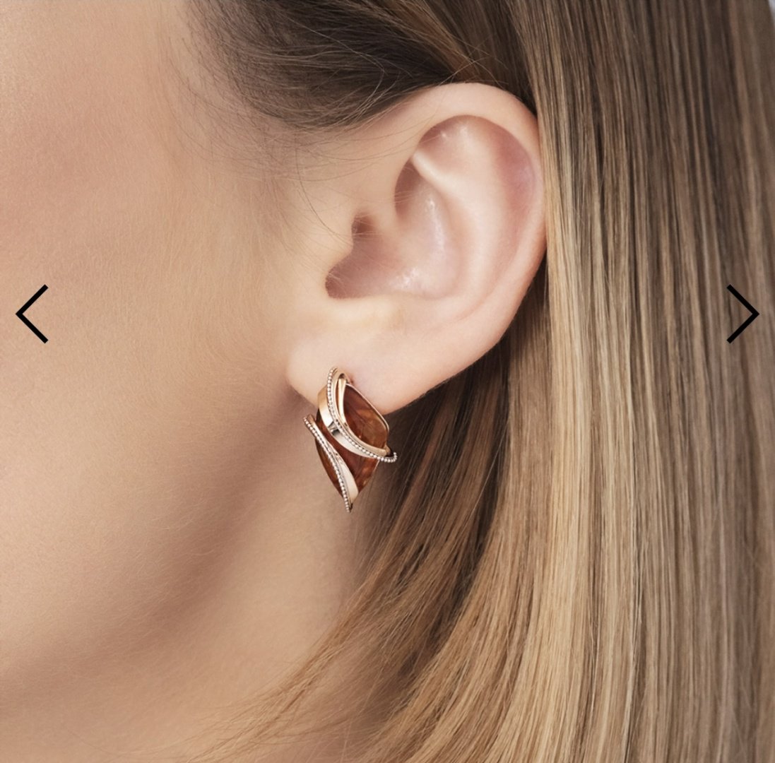 Серьги PLATINA 02-4130-00-271-1110-46 вес 4 г золото, янтарь купить,NaN