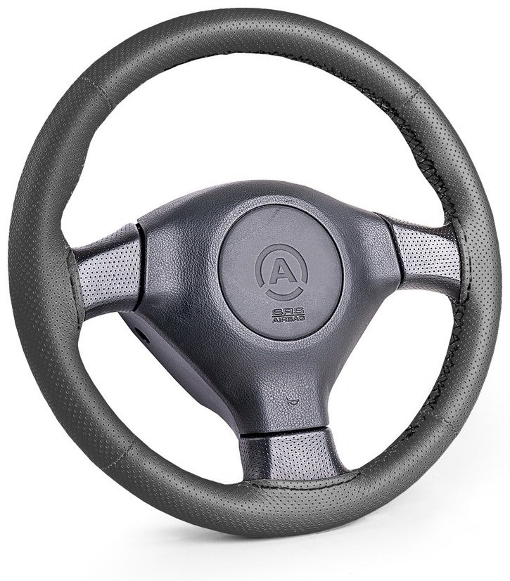 AUTOPROFI оплетка на руль SAM-201 BK M черный