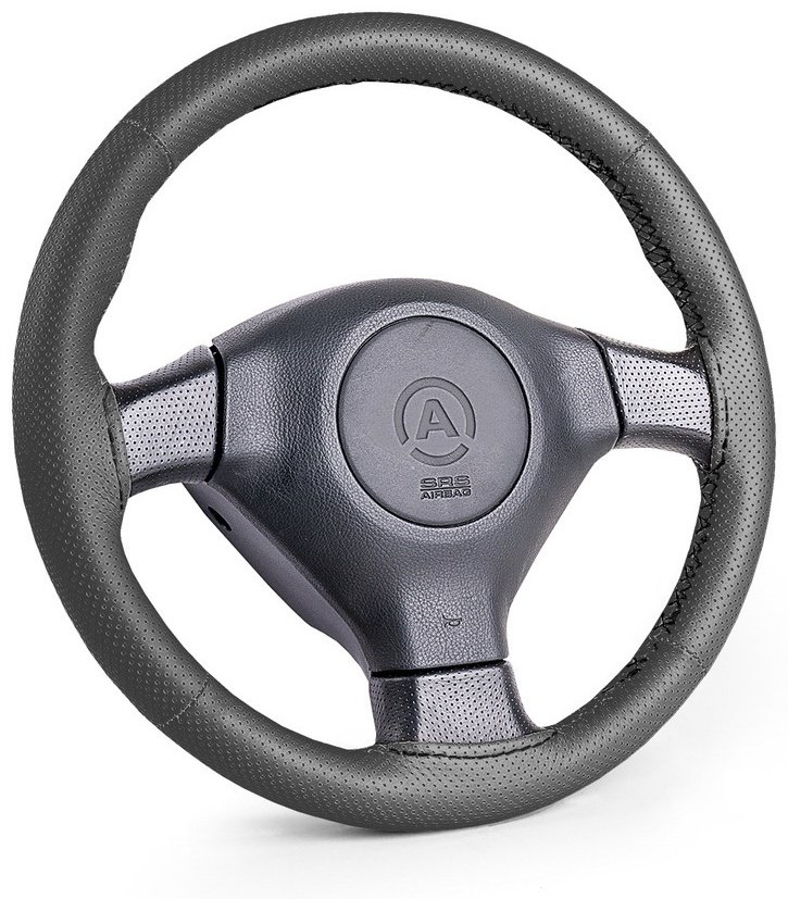 AUTOPROFI оплетка на руль SAM-201 BK M черный