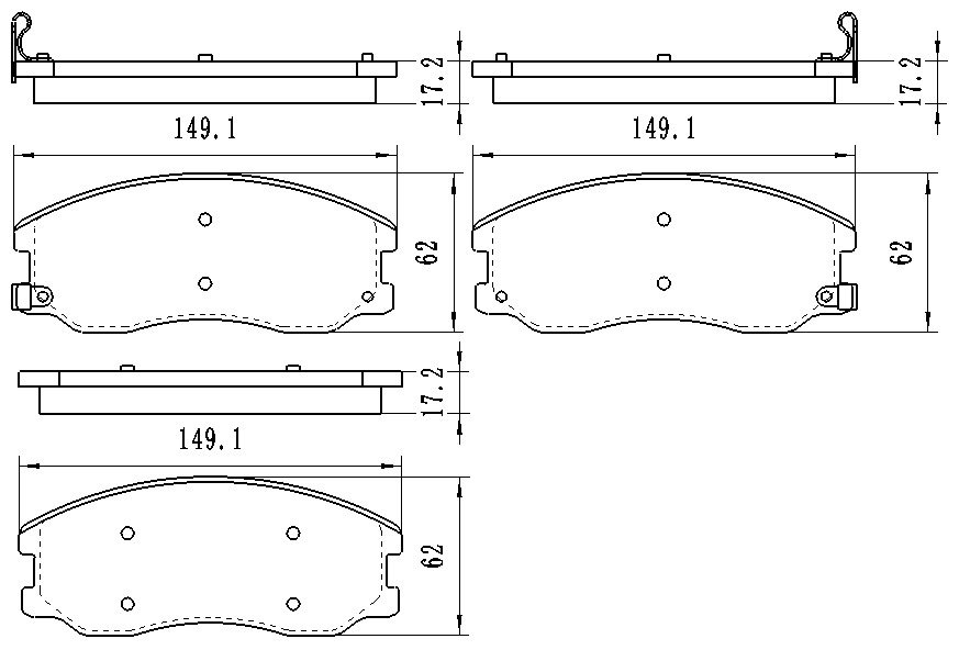 Колодки Winkod передние W0026BP купить,NaN