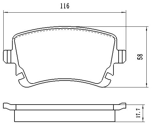 Колодки Winkod задние W1698BP купить,NaN