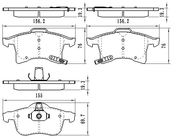 Колодки Winkod передние W1917BP купить,NaN