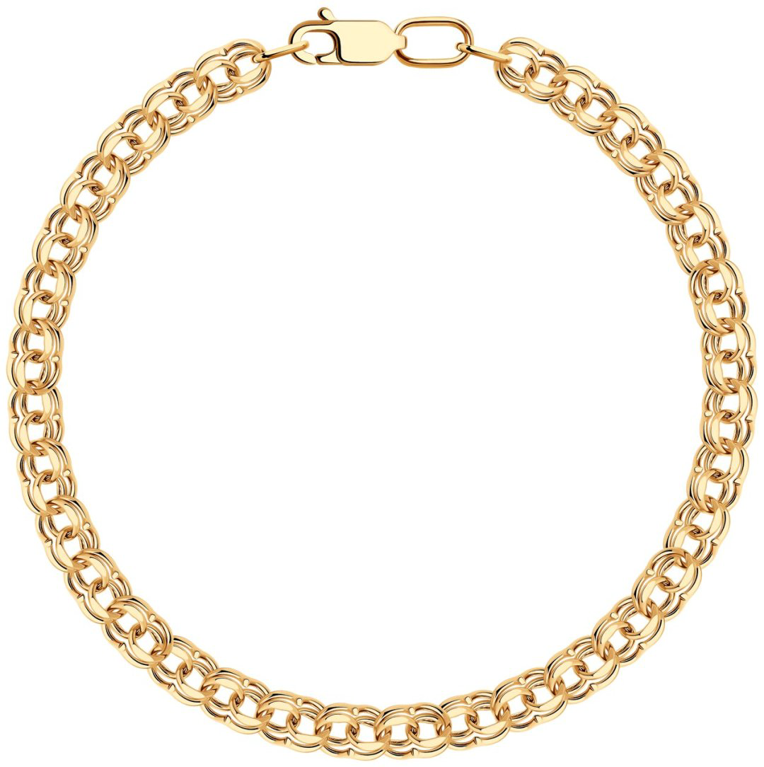 Браслет SOKOLOV 552070702 длина 19 см, вес 3.62 г золото, плетение бисмарк - ForteMarket Браслет SOKOLOV 552070702 длина 19 см, вес 3.62 г золото, плетение бисмарк купить,267950