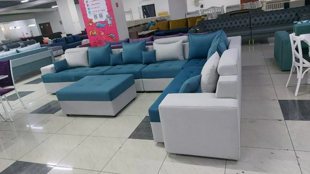 Диван Aibyn Star 90x440x280 см cине-белый купить,710000