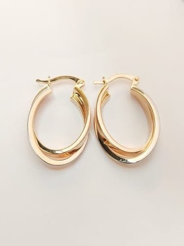 Серьги Crystal Art34 вес 3 г золото, без вставок купить,NaN