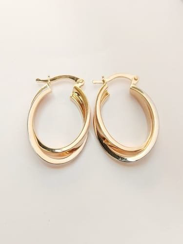 Серьги Crystal Art34 вес 3 г золото, без вставок купить,NaN