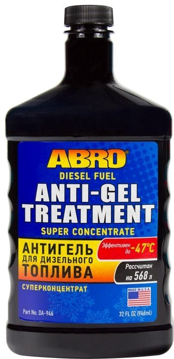 ABRO присадка DA-946 Антигель для дизельного топлива 0.946 л купить,NaN
