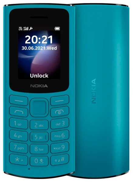 Мобильный телефон Nokia 105 TA-1557 DS CYAN