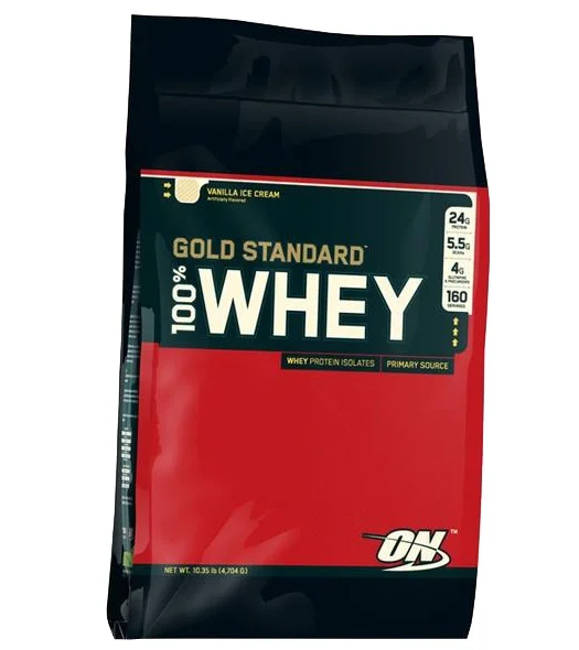 Протеин Optimum Nutrition Whey Gold Standard 100% ванильное мороженое 4.54 кг