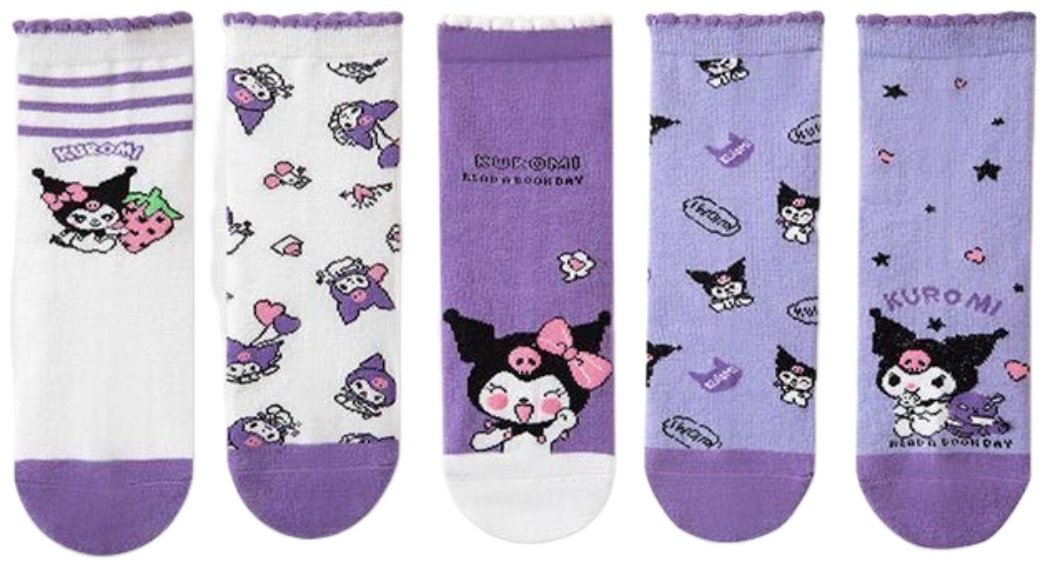 Носки Hello Kitty Kuromi KRS0000 5 пар фиолетовый 27-31